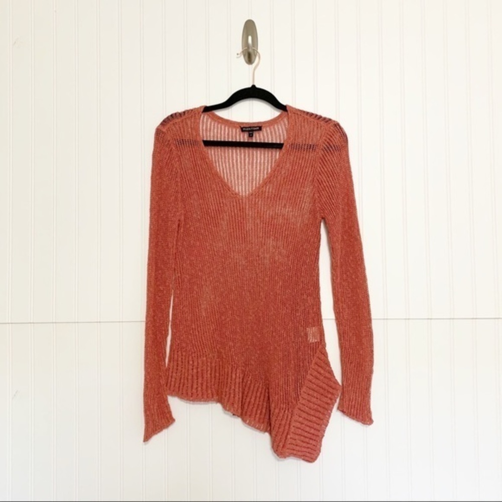 Eileen Fisher XS Dusty Pink Asymmetrical Sweater